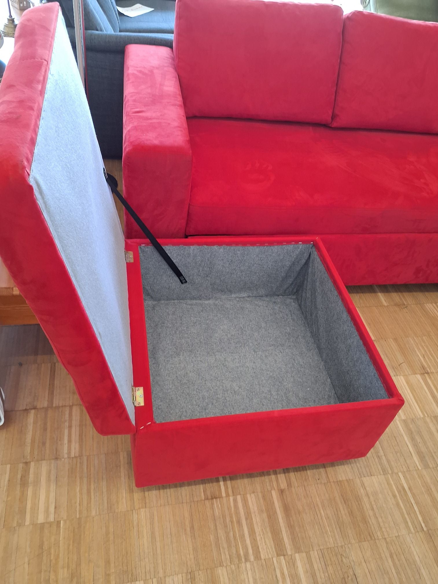 Rød sofa/sovesofa